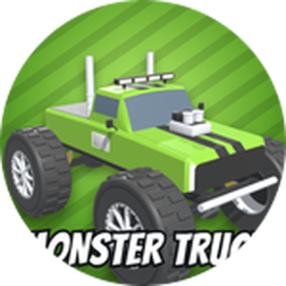 Official Ragdoll Reality Monster Truck game-pass icon: a green monster truck with huge tyres and the words MONSTER TRU